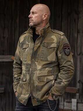 Thor Steinar Nordic Defense Heavy Cotton Camo Field Jacket Large XL